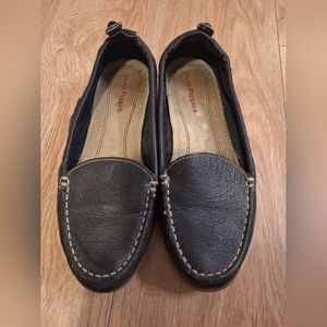 Leather loafers, black, size 6.5